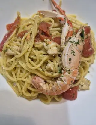 Ricetta Spaghetti gluten free con scampi, alla  napoletana con bisque di marchichef