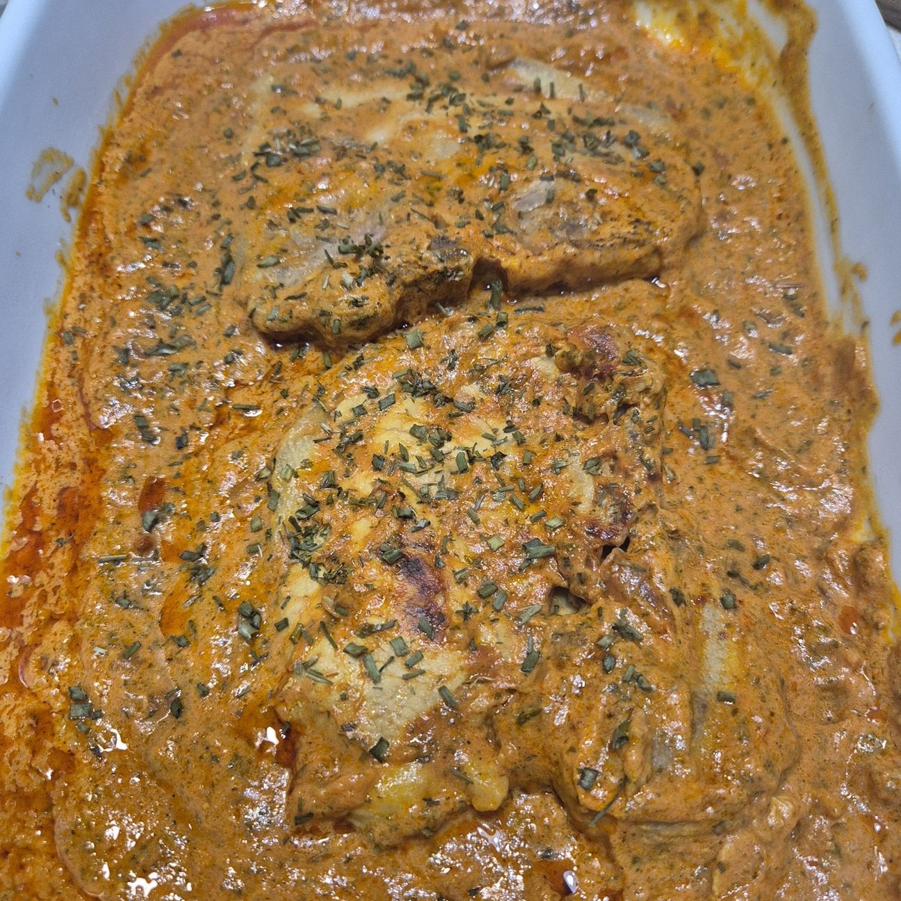 Bistecca di Maiale alla crema rosa