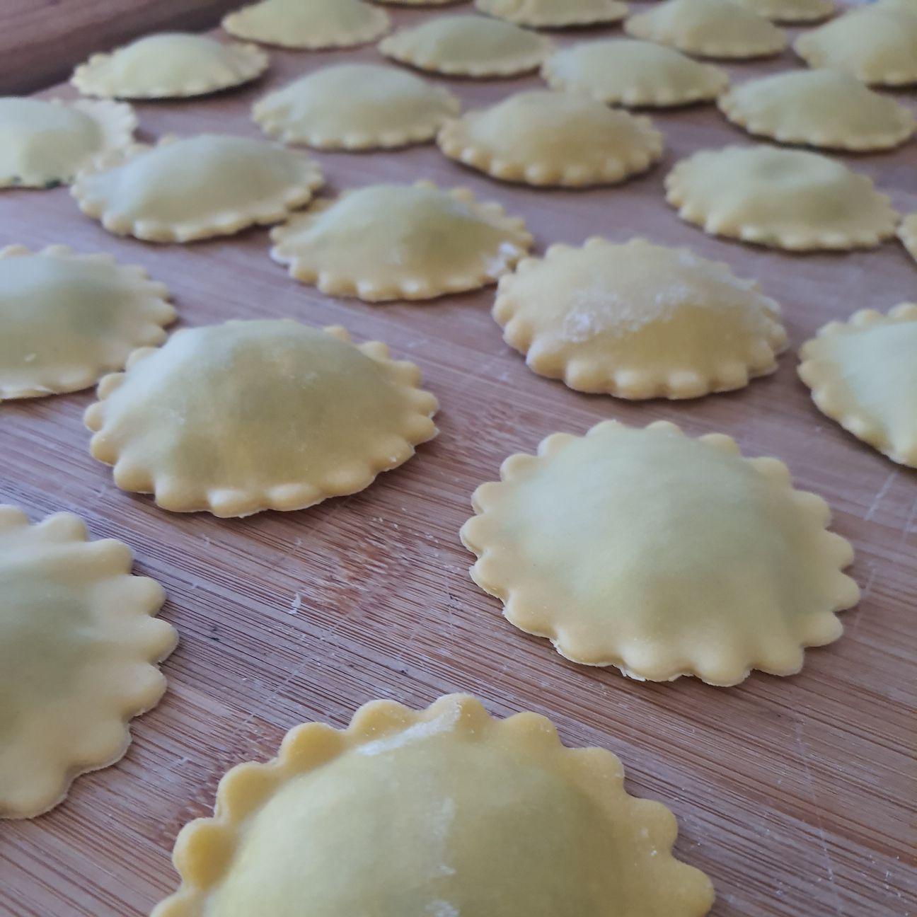 Ravioli con ricotta e spinaci
