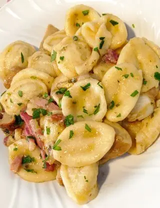 Ricetta Pasta porcini e speck di Biancaitc