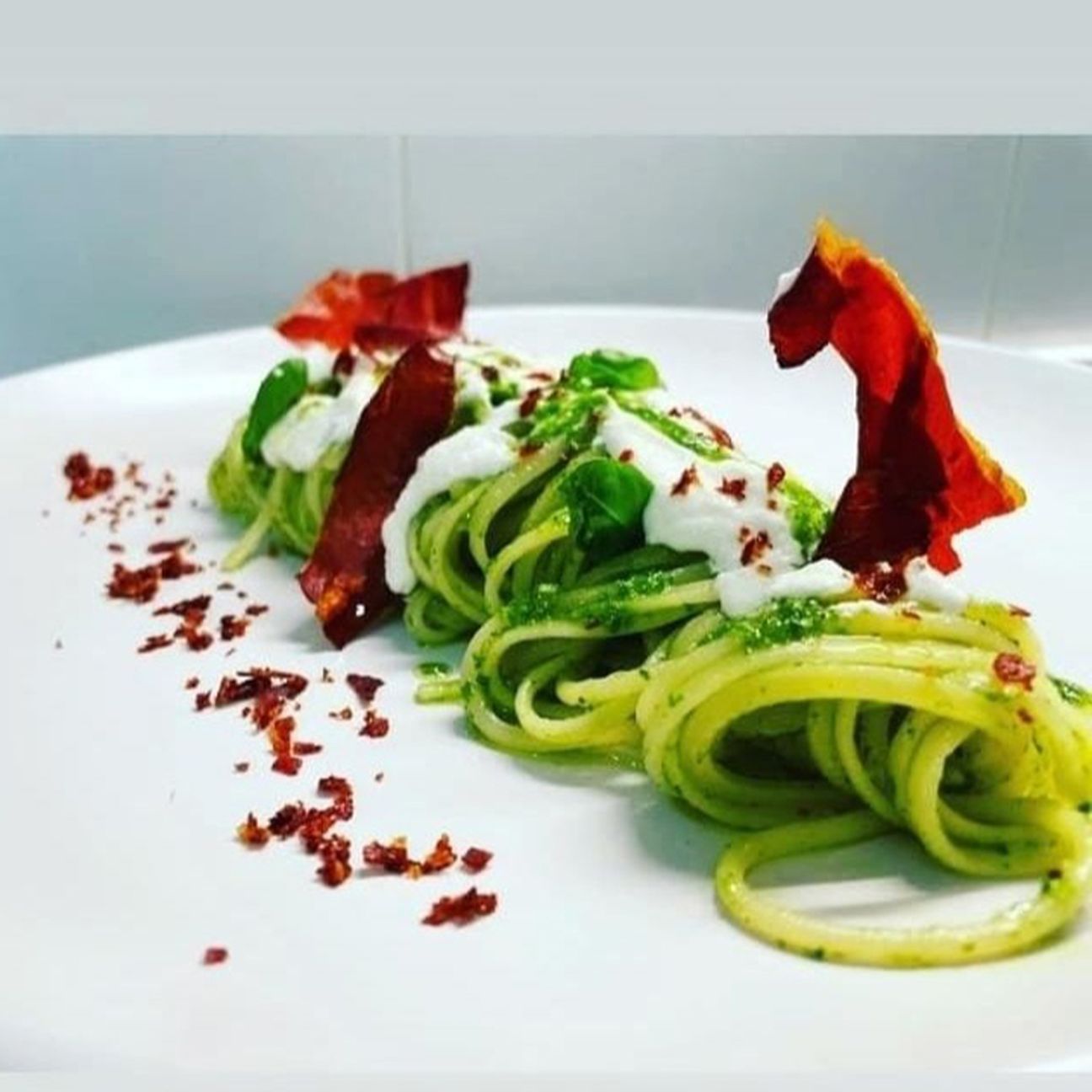 Spaghetti tricolore