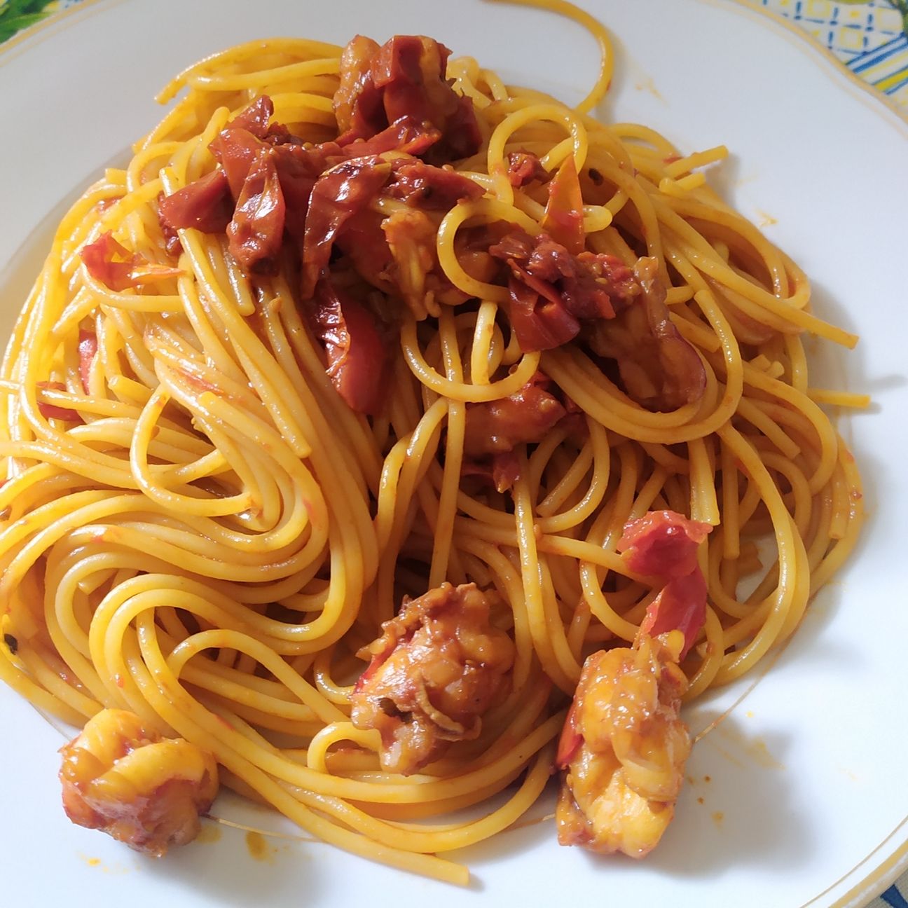 Pasta con i gamberoni