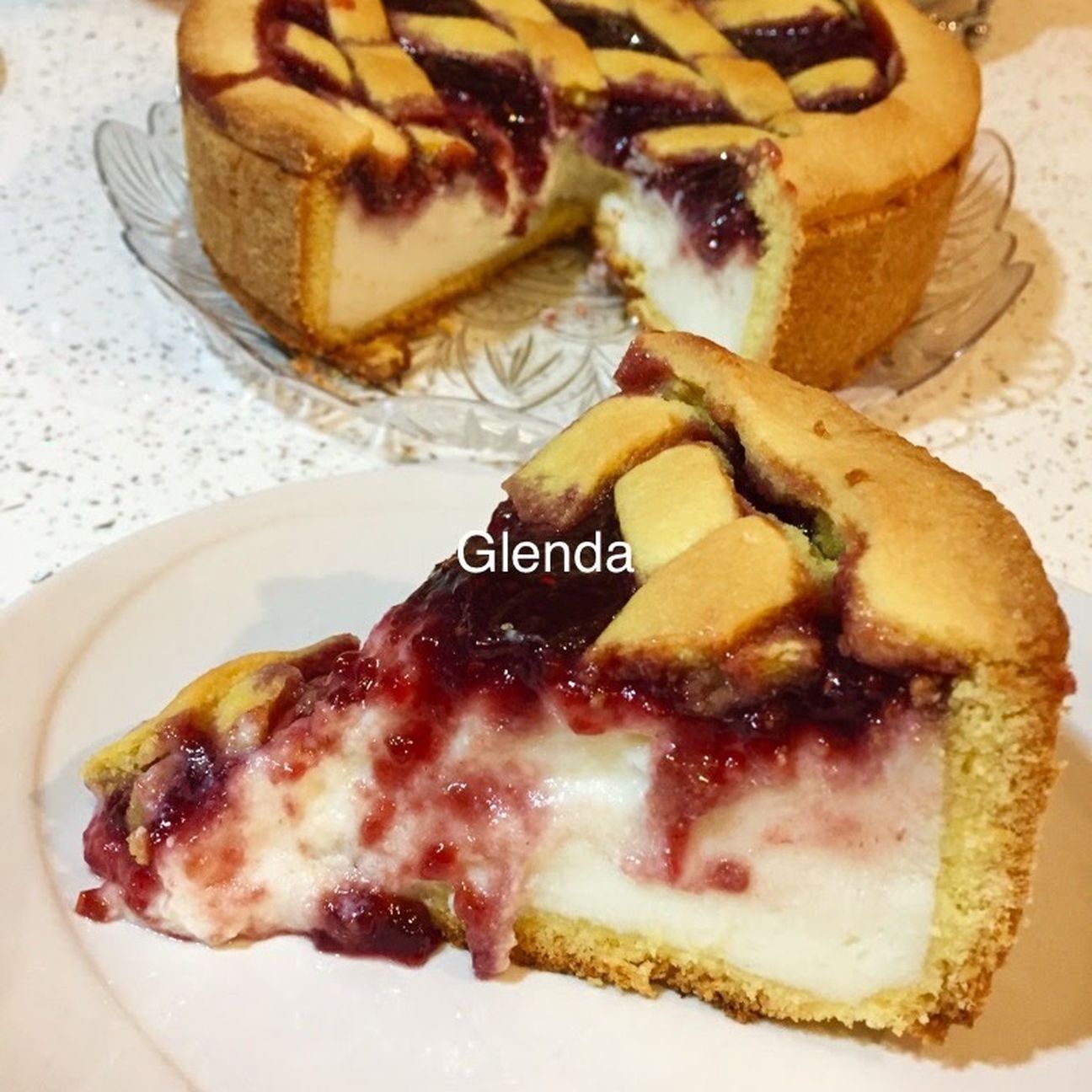 Crostata di ricotta e confettura