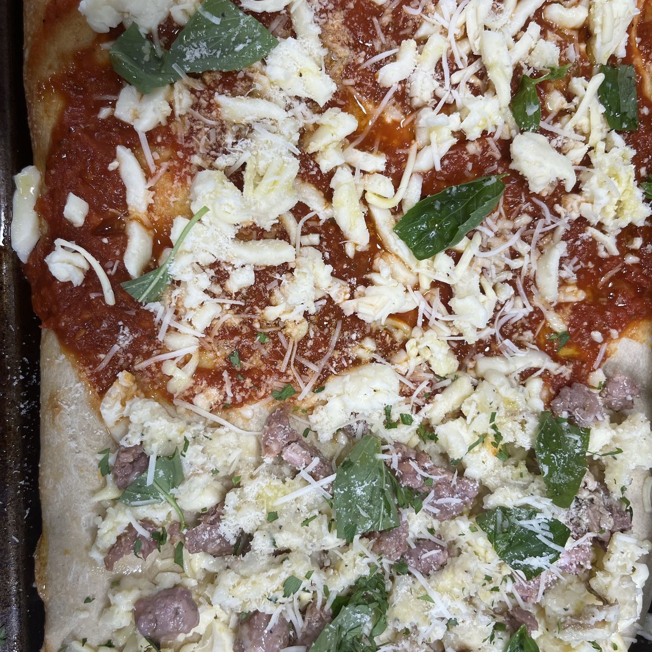 Pizza in teglia