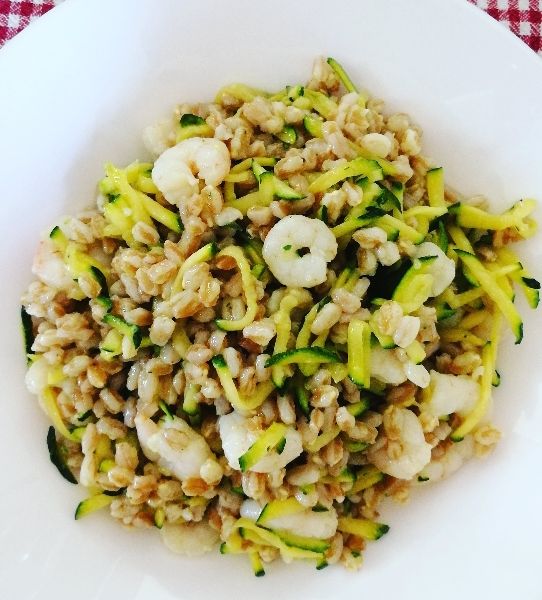 Insalata di farro Gamberi e zucchine Al.ta Cucina stefania717