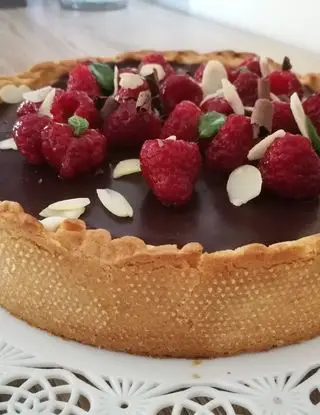 Ricetta Crostata ricotta, cioccolato e lamponi di stefania717