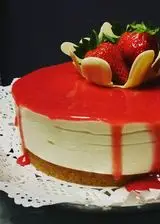 Ricetta Cheesecake classica con gelee di fragole