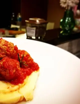 Ricetta Polpette al sugo su purè di patate di stefania717