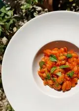 Ricetta Gnocchetti sardi al pomodoro con salsa di basilico