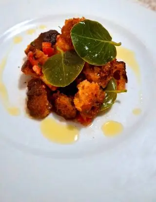 Ricetta Panzanella croccante agrodolce e foglie di cappero di osteriadalele