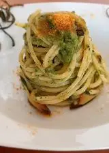 Ricetta Spaghettone crema di zucchine e bottarga