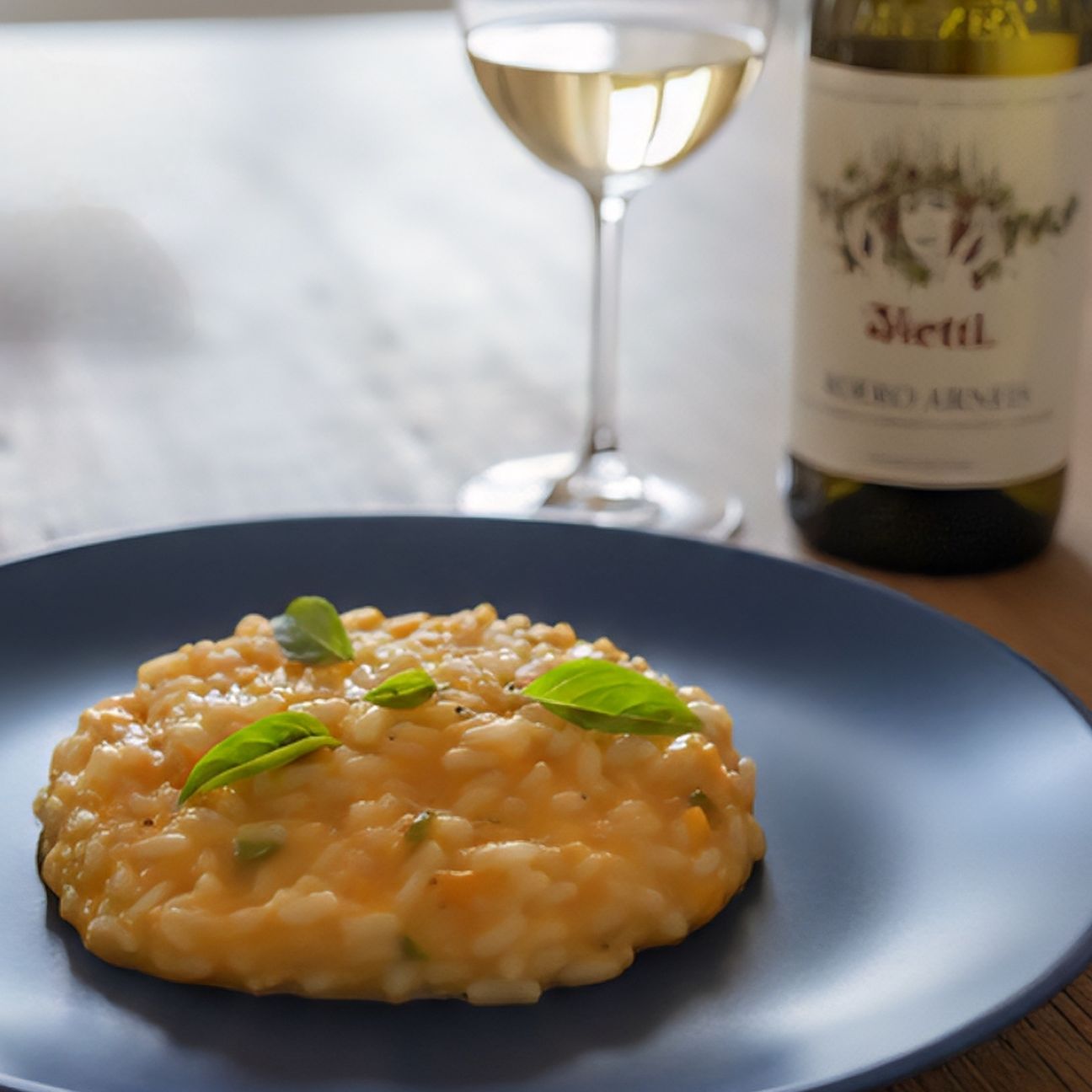 Risotto alla zucca e basilico