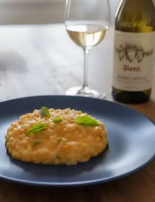Ricetta Risotto alla zucca e basilico di osteriadalele