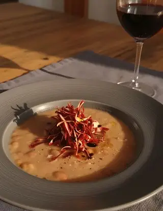 Ricetta La mia zuppa di fagioli e radicchio di osteriadalele