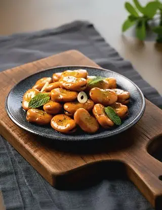 Ricetta Fave bollite con aglio, olio e menta di osteriadalele