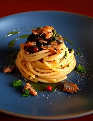 Ricetta Spaghetti all'aringa affumicata marinata al limone di osteriadalele