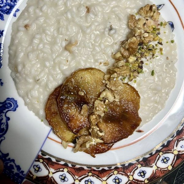 Risotto mele cotogne, di capra e noci Al.Ta Cucina