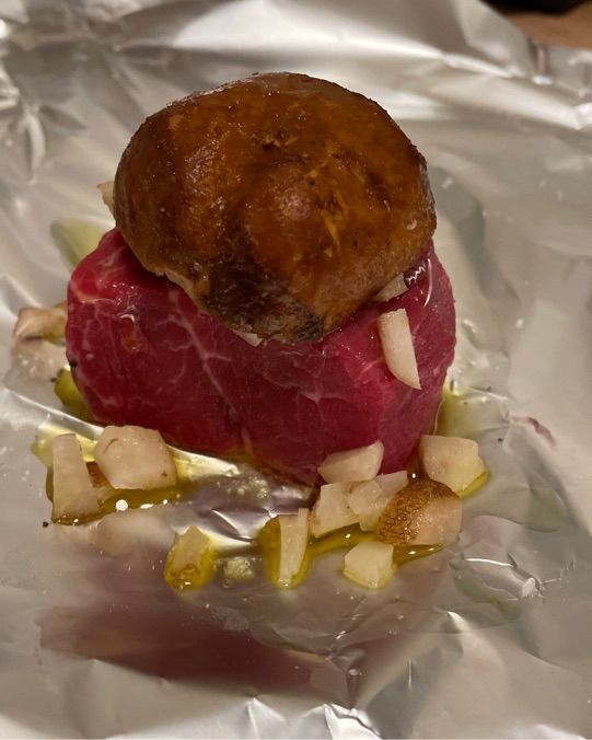 Filetto al cartoccio con porcini