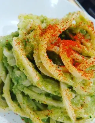 Ricetta Spaghettoni al pesto di zucchine, mandorle e paprika affumicata di cucinadinamica