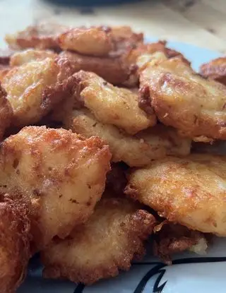 Ricetta Frittelle al parmigiano, patate e pancetta di dolceeunposalato