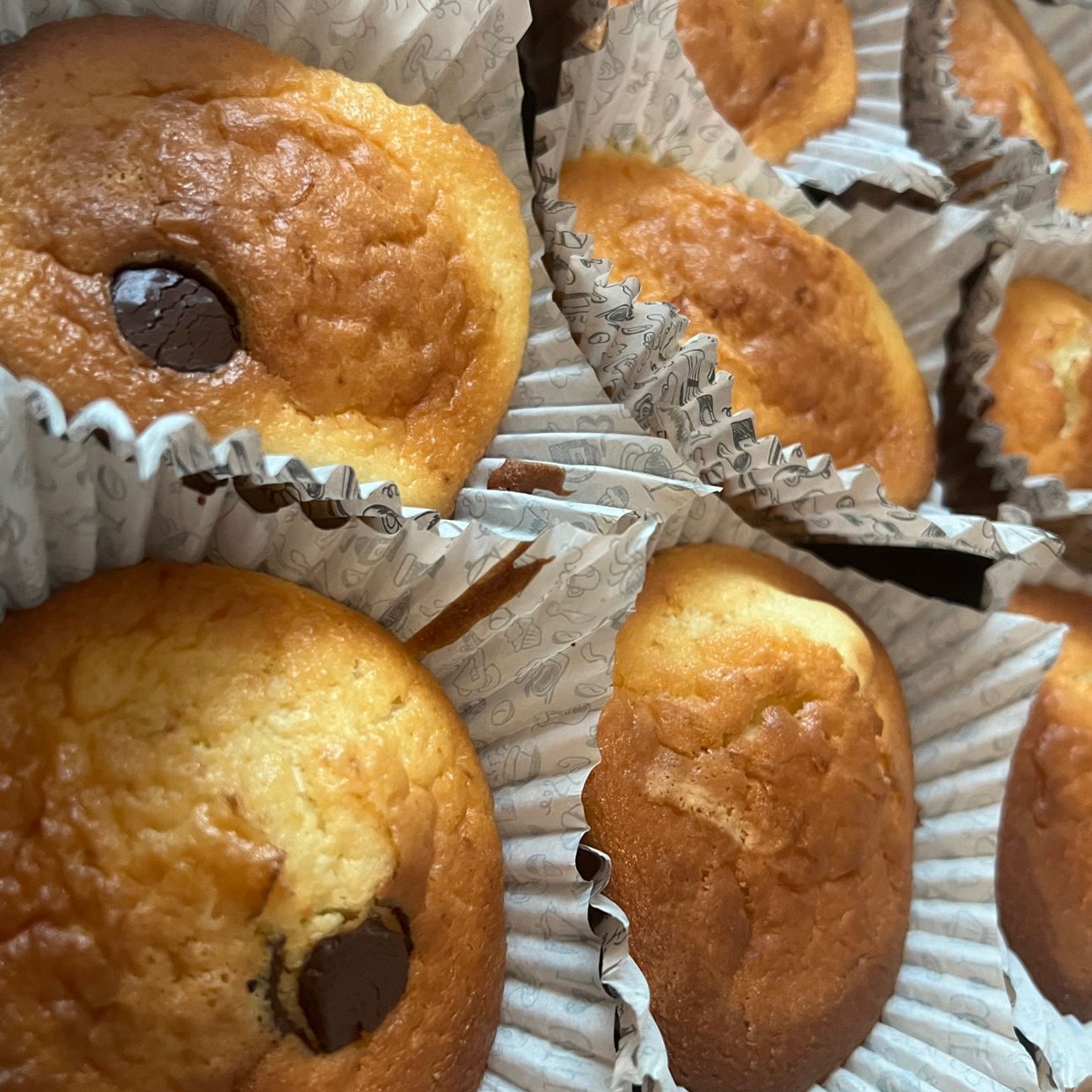 Mini plumcake allo yogurt e cioccolato