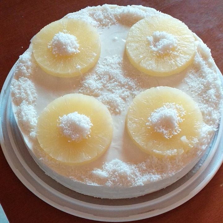 Cheescake cocco e ananas