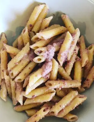 Ricetta Penne con pesto al radicchio e speck di unasicilianaincucina