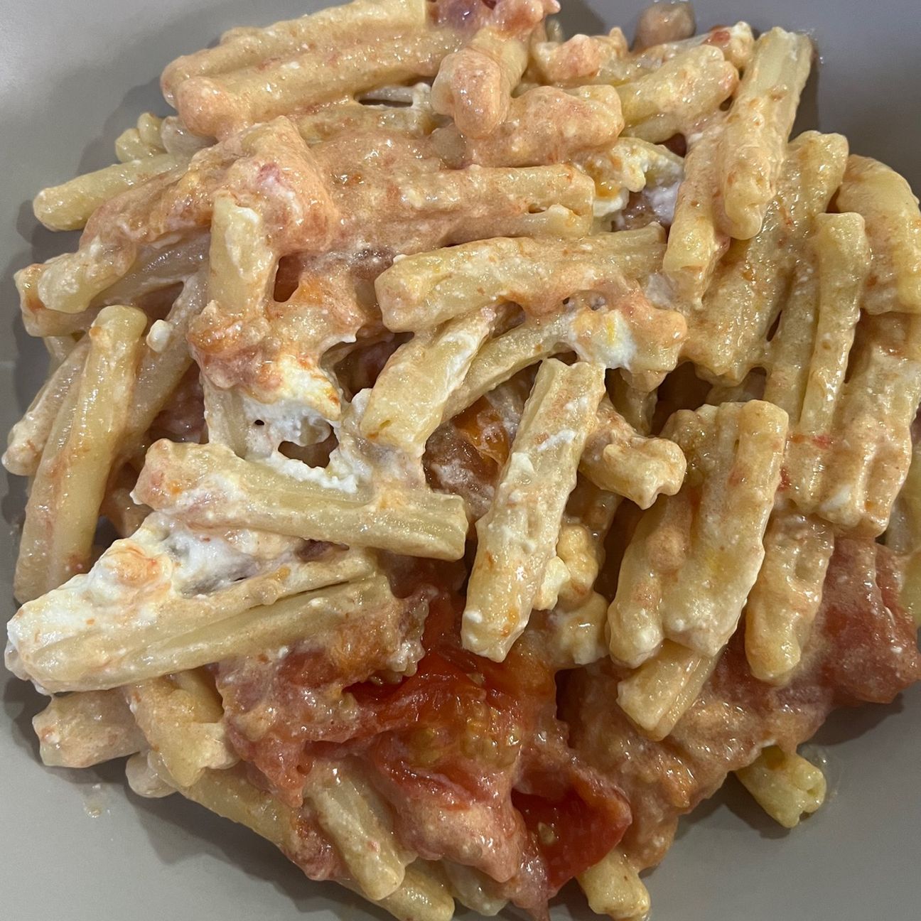 Pasta pomodorini e ricotta