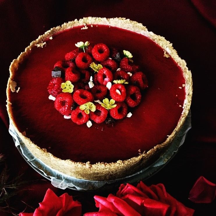 cheesecake senza cottura ai lamponi