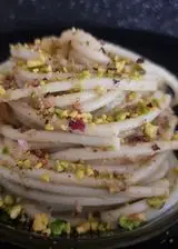 Ricetta Spaghetti con tonno  e pistacchi 