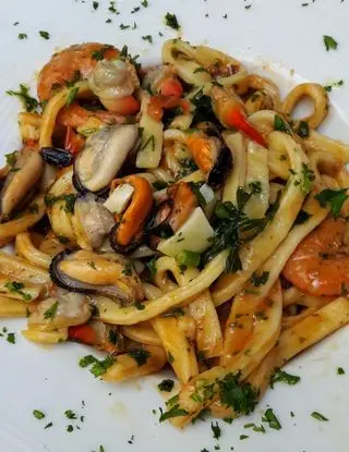 Ricetta Scialatielli ai frutti di mare di marilena7