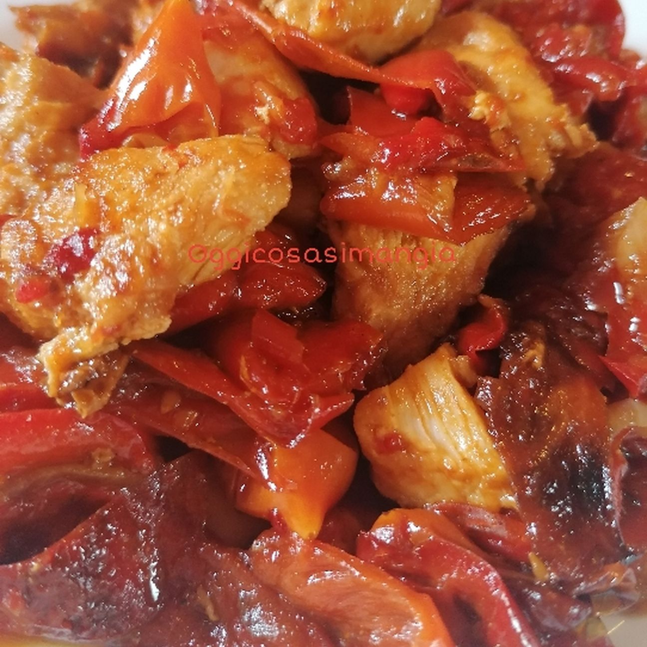 Bocconcini di Pollo e Peperoni