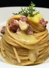 Ricetta Spaghetti integrali con polpo e patate