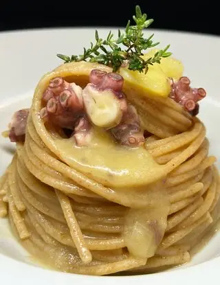 Ricetta Spaghetti integrali con polpo e patate di unastellaincucina