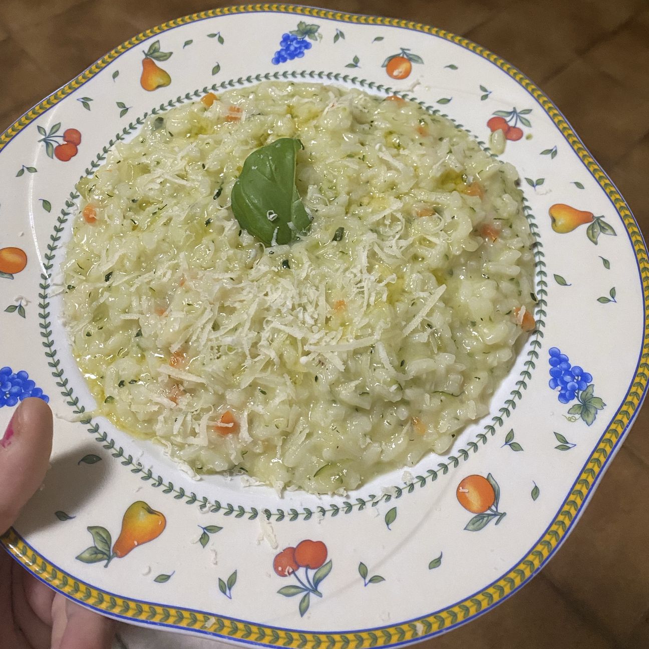 Risotto con zucchine grattugiate