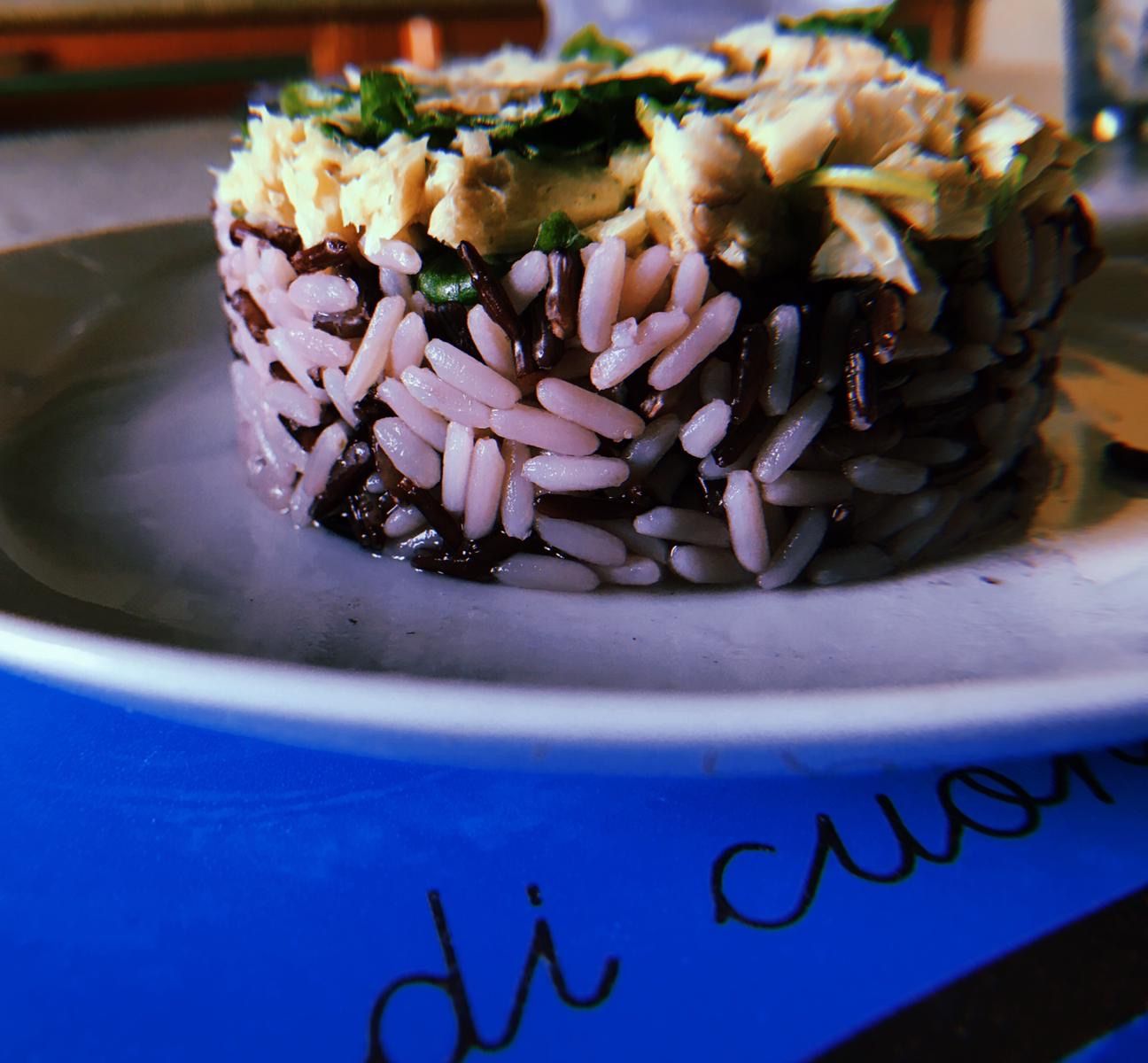 Insalata di riso "Black and white"