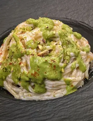 Ricetta Spaghetti crema di ricotta e salsa verde di Simone_bertuccelli