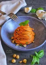 Ricetta Spaghetti integrali con pesto di peperoni