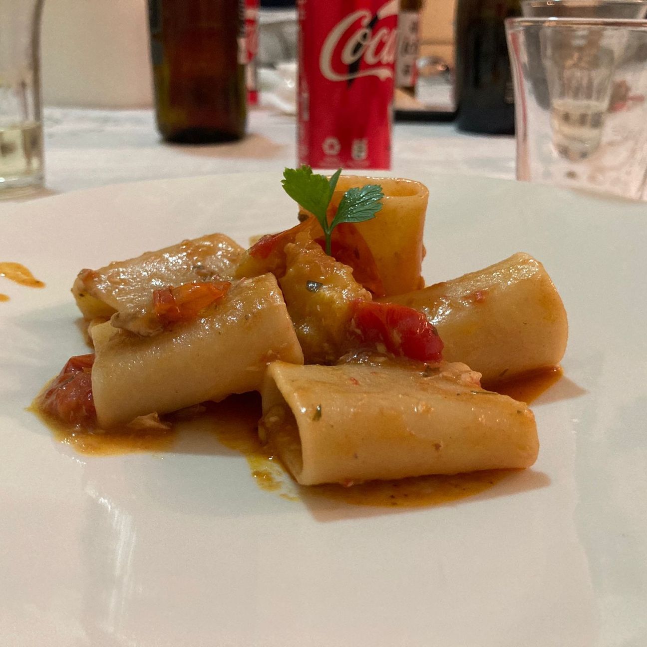 Pacchero all’acqua pazza di Lampuga