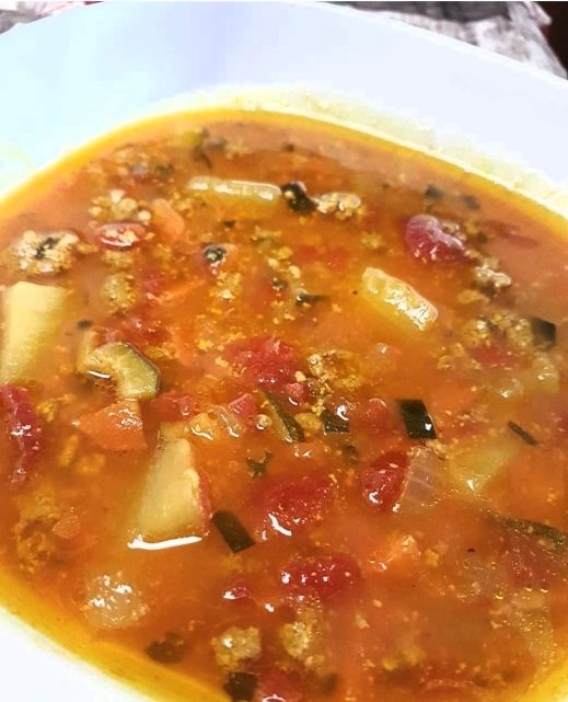 Zuppa saporita con sorpresa