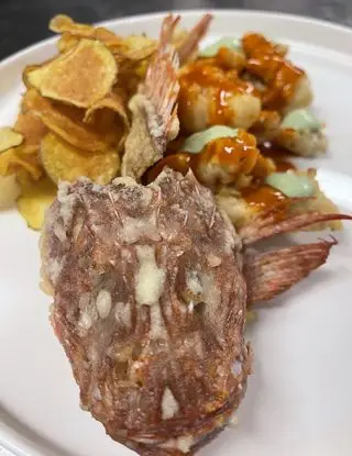 Ricetta Scorfano fritto con cips di patate di ChefGiovanniGenovese