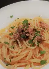 Ricetta Spaghetti con colatura di alici e tonno (Campania mia:-)