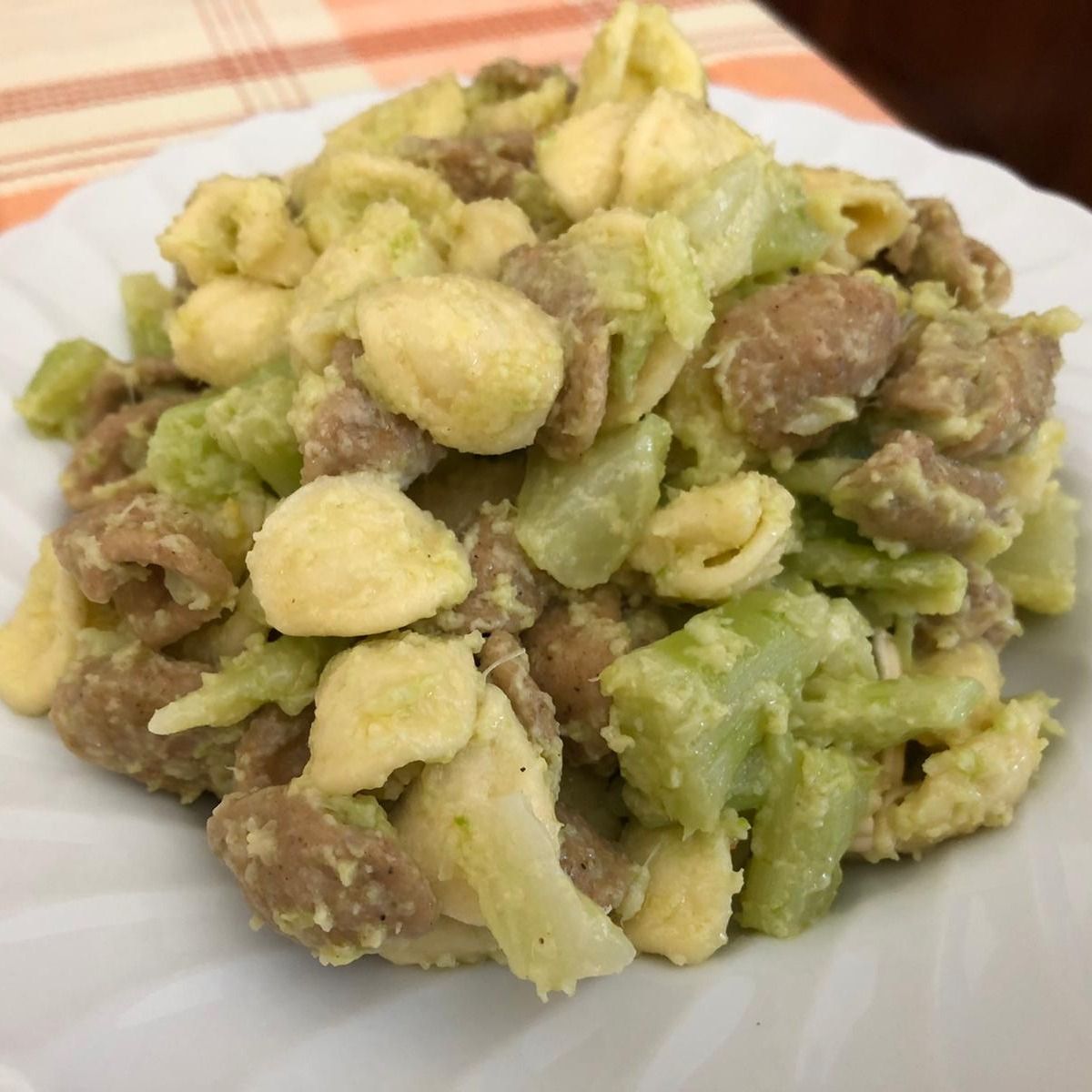 Orecchiette con brie e cavolfiore