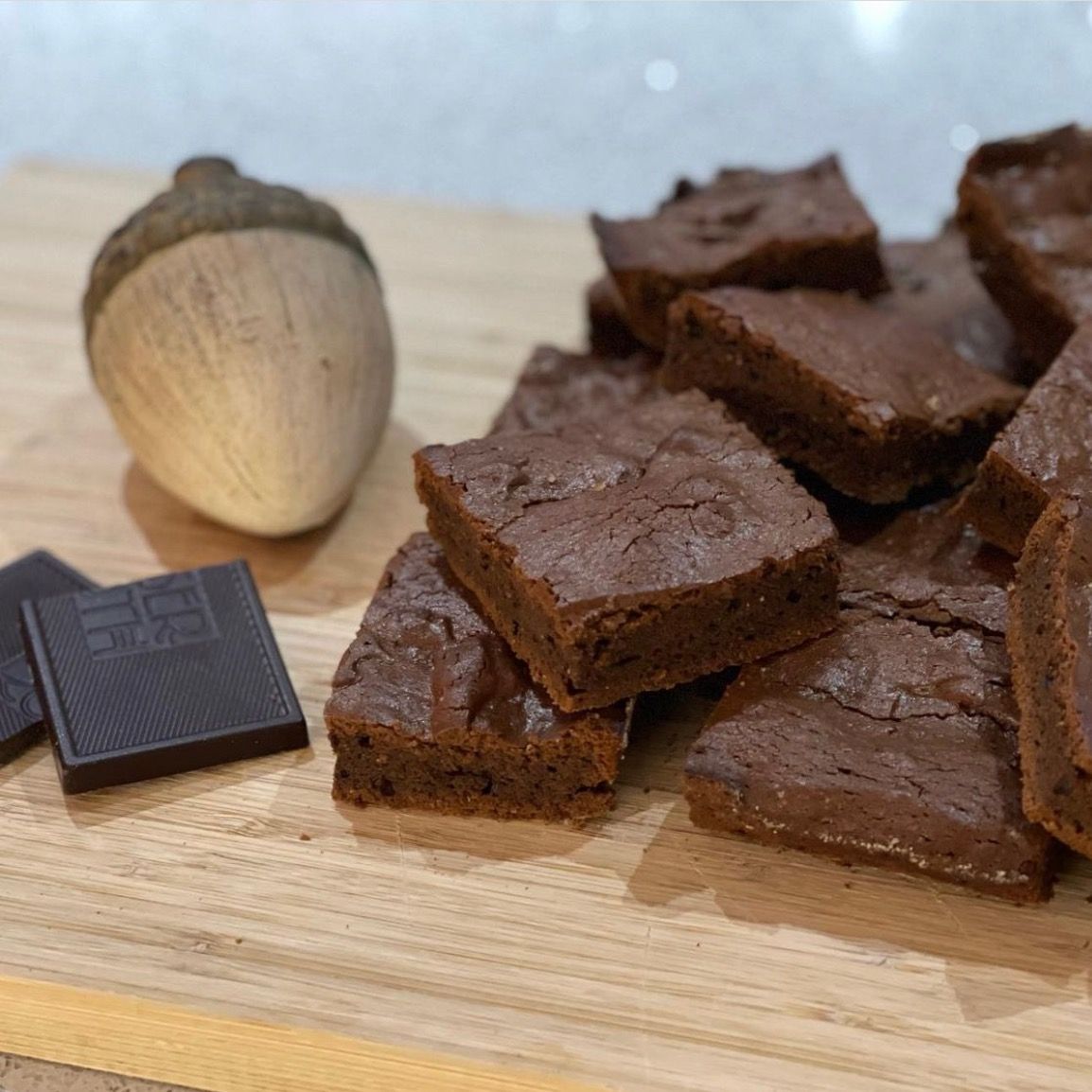 Brownies senza lattosio al cioccolato con farina integrale