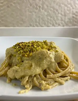 Ricetta Linguine con Crema di Pistacchio e Gamberetti di cucinaconamore