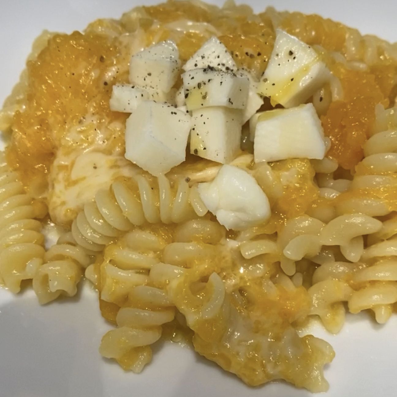 Fusilli con Zucca e Scamorza Affumicata