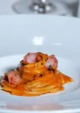 Ricetta spaghetto ai gamberi cotti e crudi e polvere di terra