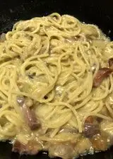 Ricetta Pasta risottata con cremina di parmigiano, melanzane fritte e guanciale