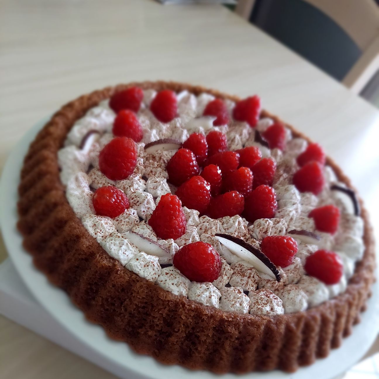 Crostata morbida con crema al cocco
