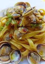 Ricetta Scialatielli Fiori di Zucca e Vongole